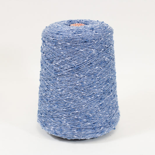 TONAL BLUE CURLY SLUB YARN