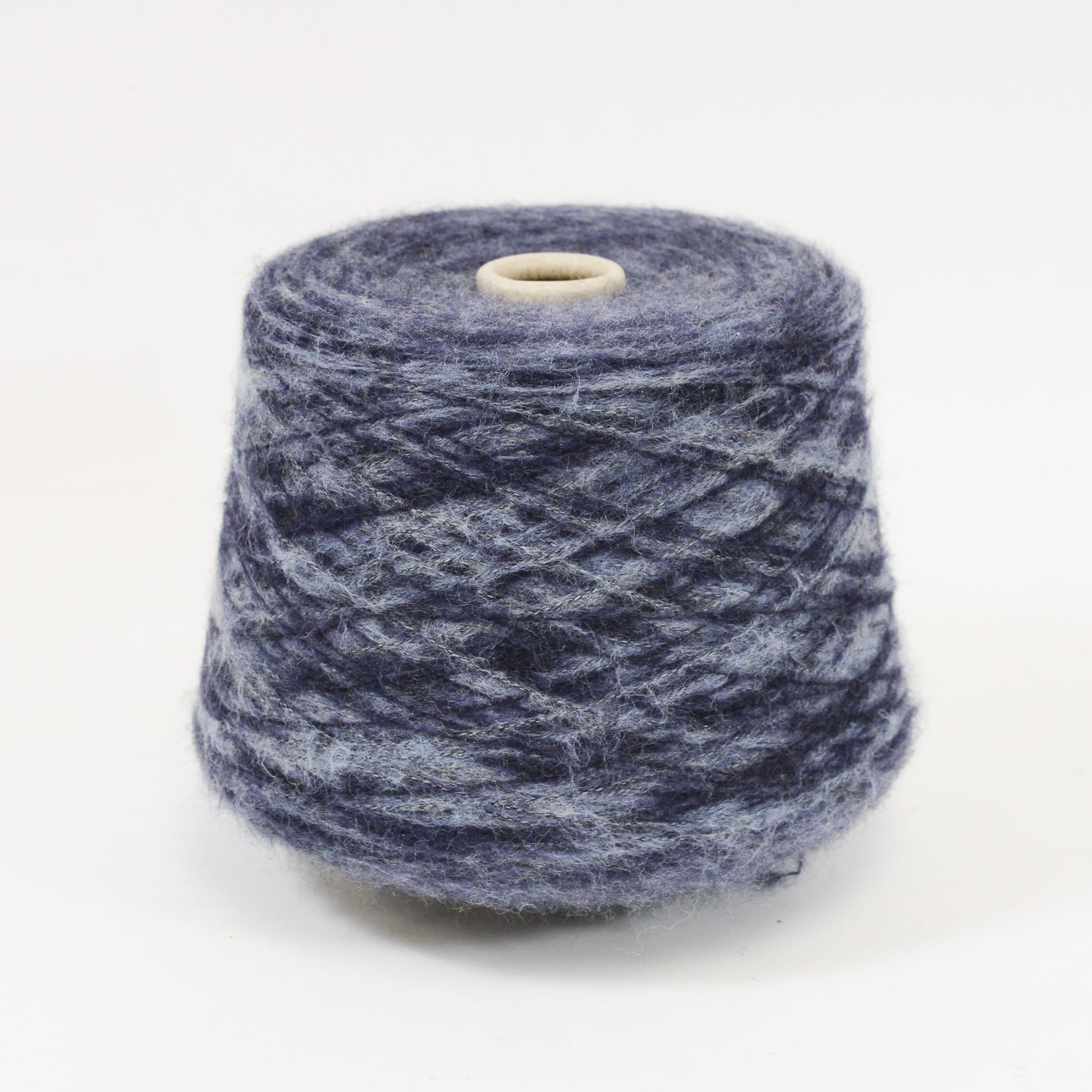 NAVY/GREY FUZZY YARN