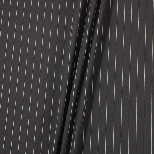 8 YARDS BLACK/WHITE PINSTRIPE SUITING