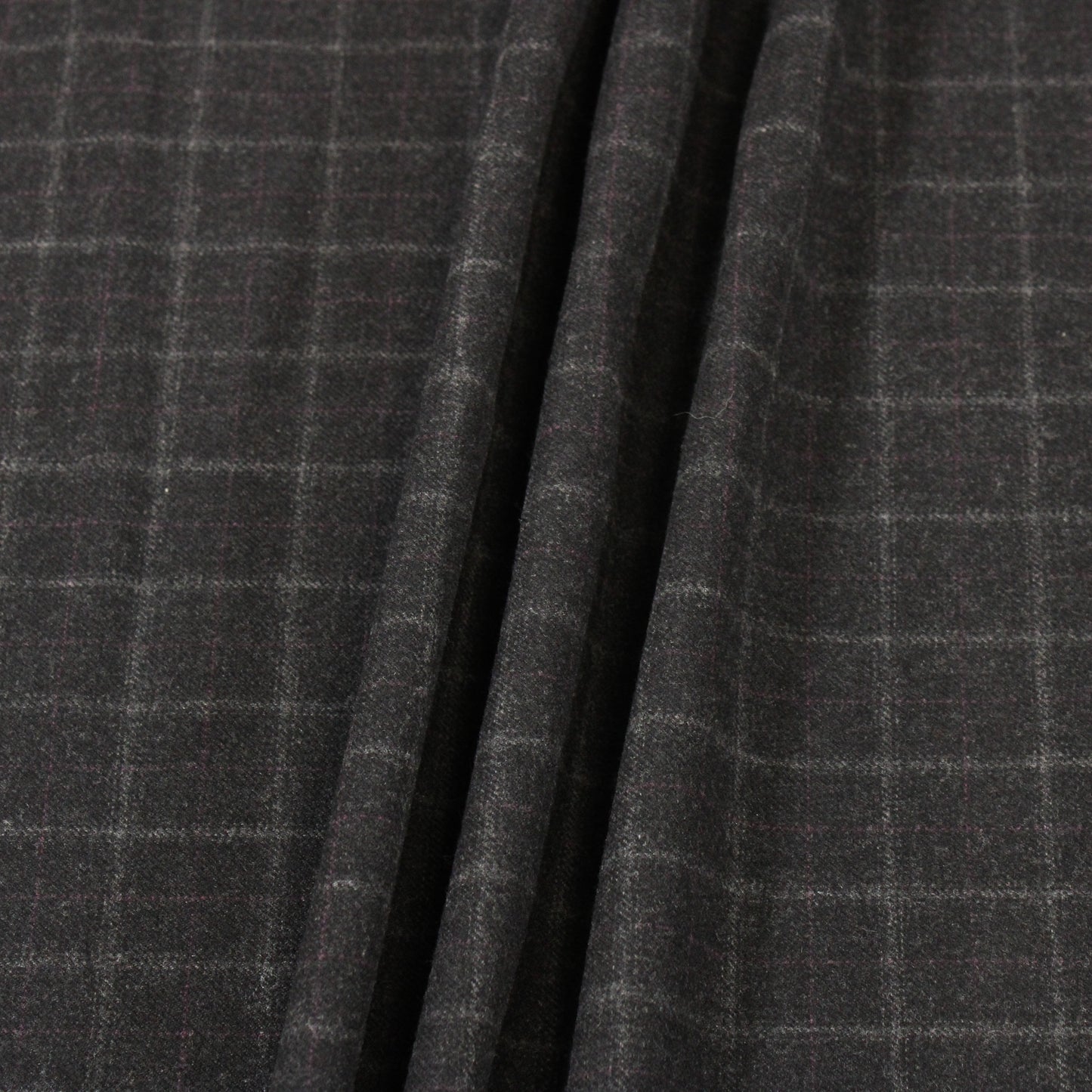 3 1/2 YARDS GREY GRID CASHMERE