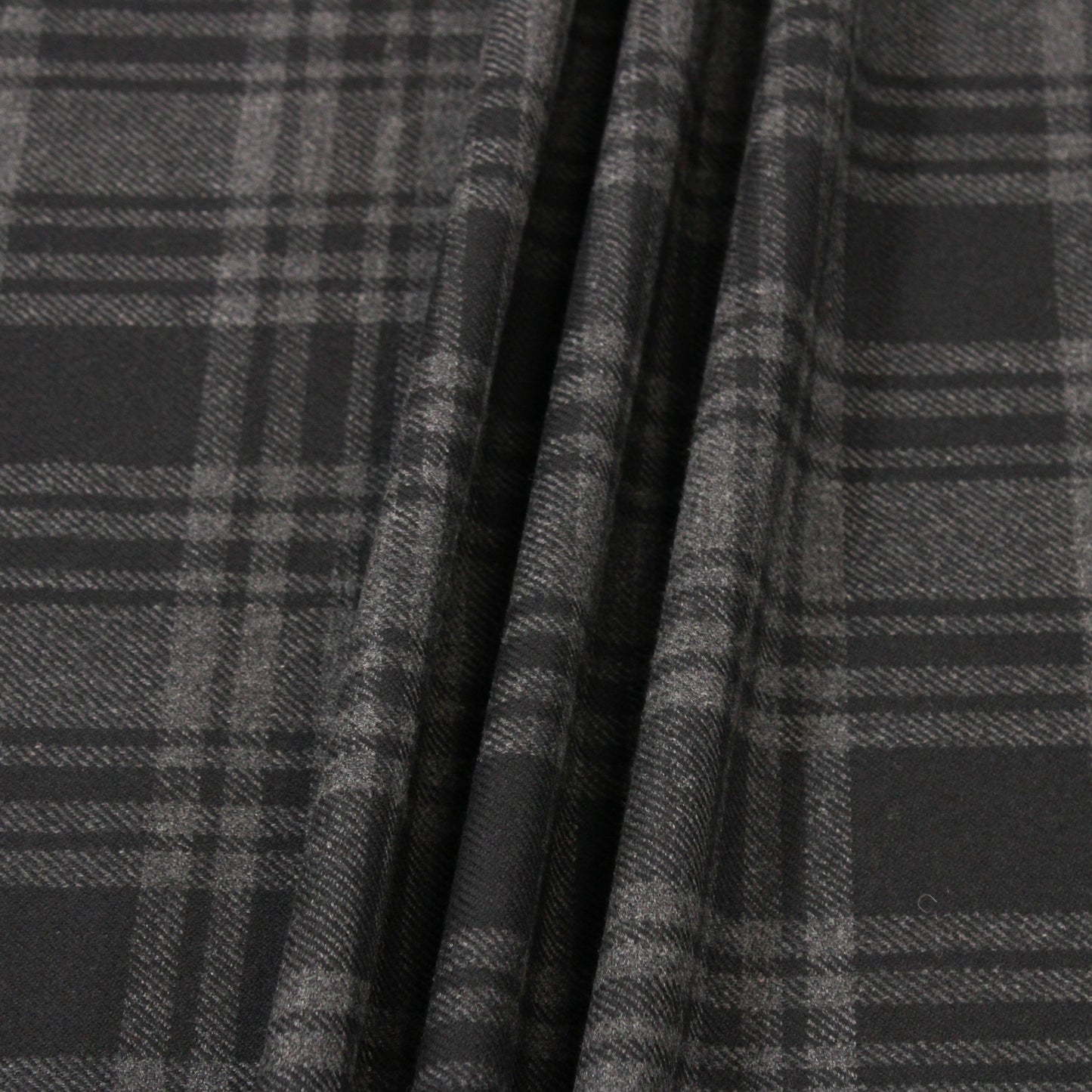 2 YARDS GREY WOOL FLANNEL