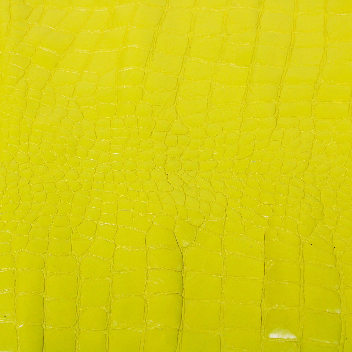 YELLOW EMBOSSED COWHIDE