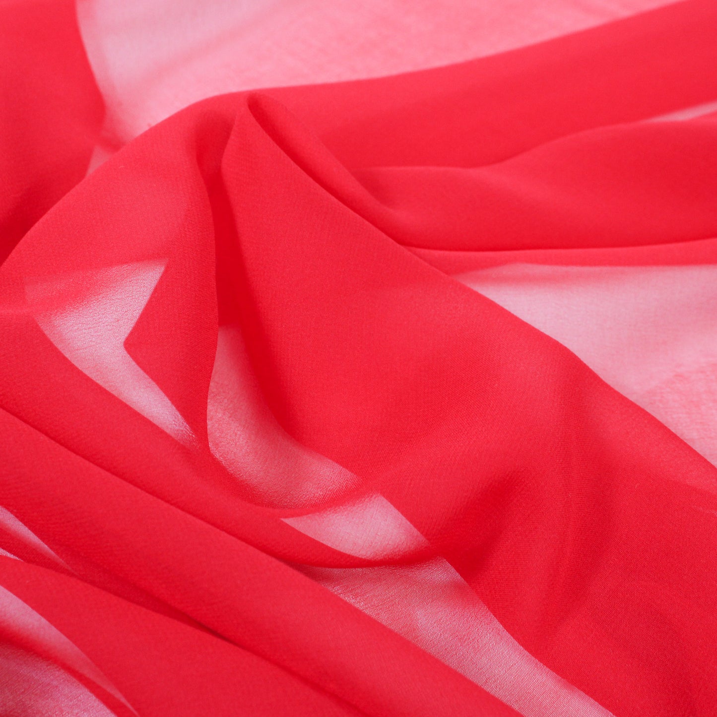 AMARANTH RED CHIFFON