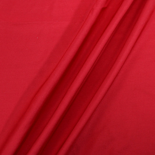 2 YARDS RED SILK TWILL