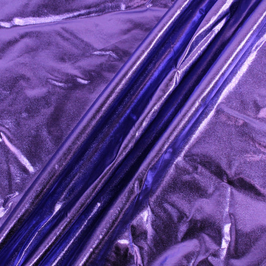 2 YARDS PURPLE LAME TWILL