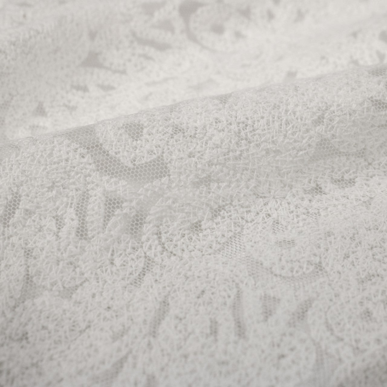 3 YARDS IVORY TEXTURED LACE MESH