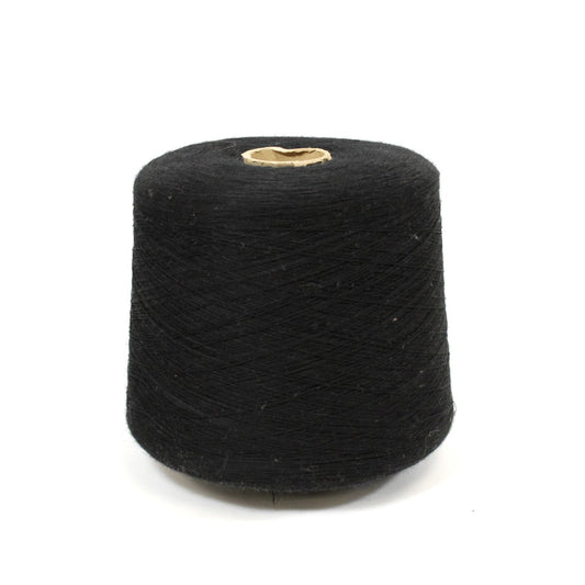 BLACK WOOL YARN