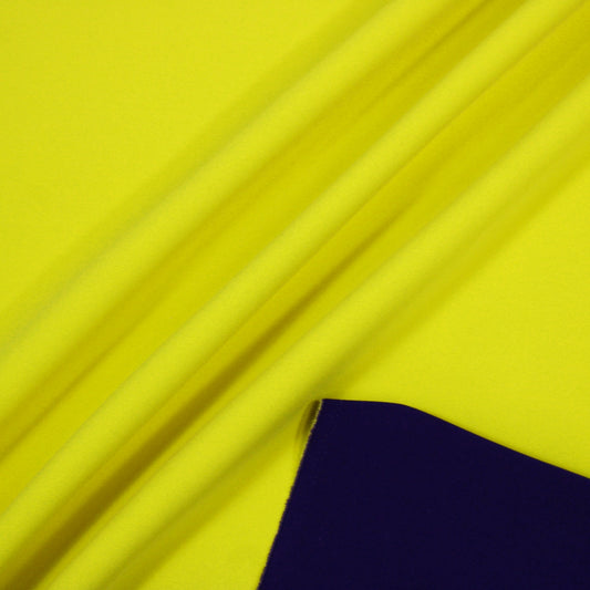 MAIZE AND BLUE DOUBLE-FACED WEAVE