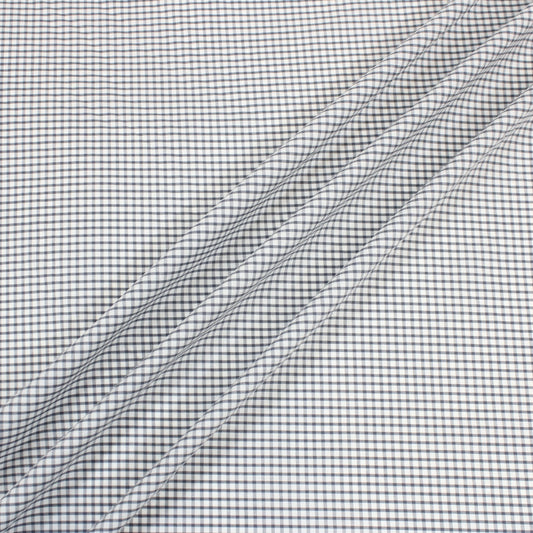 WHITE AND GRAY GINGHAM