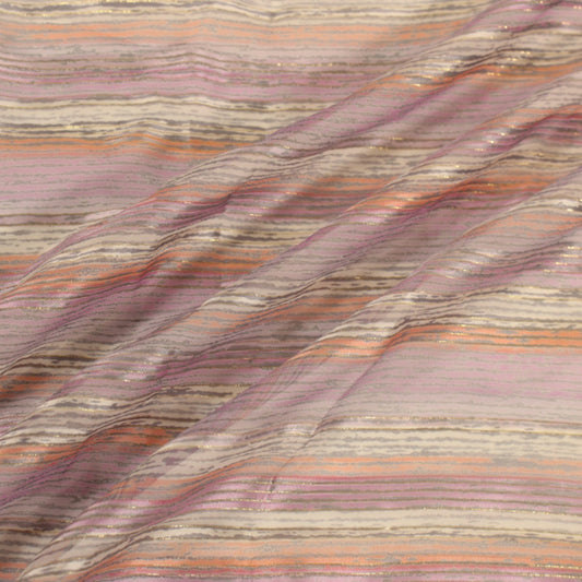 6 YARDS STRIPED CHIFFON