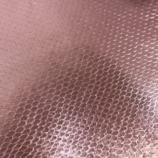 METALLIC PINK EMBOSSED SNAKE SOLID COWHIDE