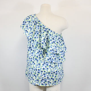 ONE-SHOULDER FLORAL TOP