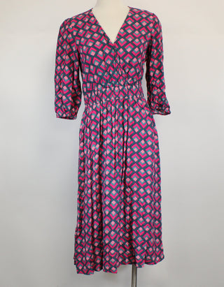 PINK GEOMETRIC DRESS