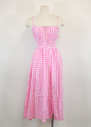 PINK GINGHAM DRESS