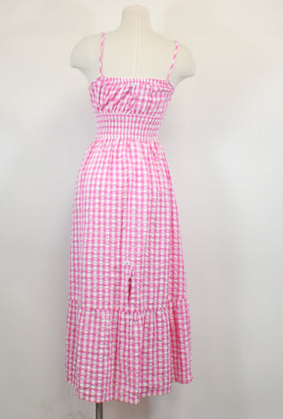PINK GINGHAM DRESS
