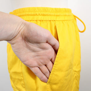 YELLOW ATHLETIC SHORTS
