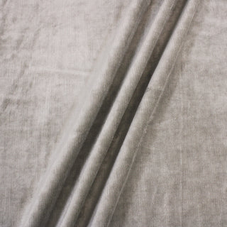 2 YARDS PEARL GREY VELVETEEN