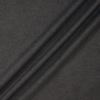 ruffle of iron grey brushed tweed upholstery fabric