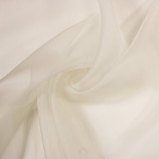 swirl of ivory organza fabric