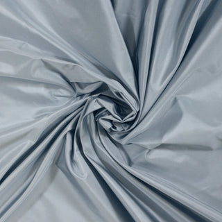 swirl of light blue silk taffeta fabric