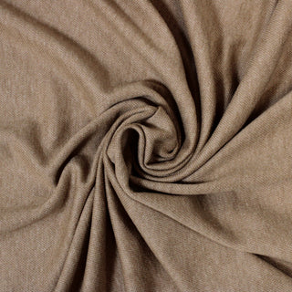 swirl of luxe camel colored two-toned jersey fabric