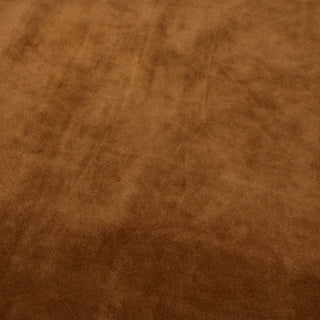 rich maple colored suede cowhide piece with a soft face