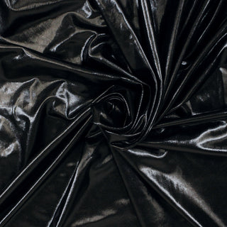 swirl of blue-black shimmer spandex fabric