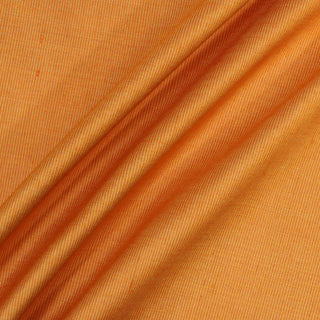 three lines arranged on a two-toned orange silk fabric, midweight with a subtle surface sheen
