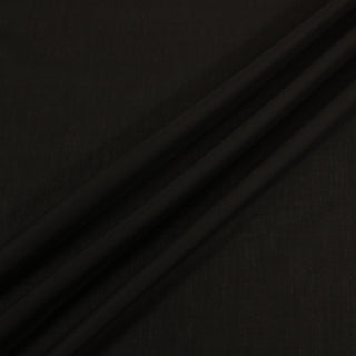 ripple of black matte crepe fabric