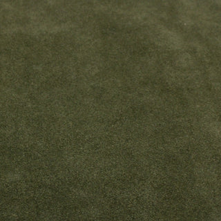 moss green colored cowhide suede