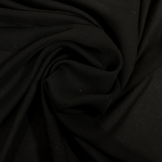 swirl of onyx silk chiffon fabric