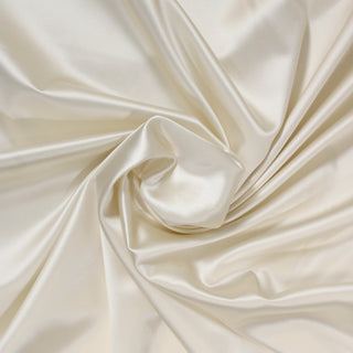 swirl of pearl colored silk mikado fabric