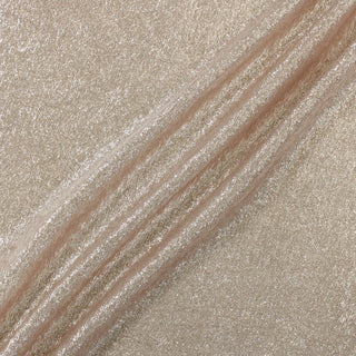 three diagonal draped lines of pink lurex sparkle chiffon fabric