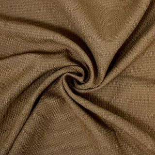 stiff swirl of sandy brown textural upholstery fabric