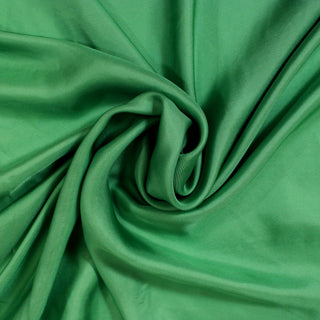 swirl of seaweed green colored silk mikado fabric