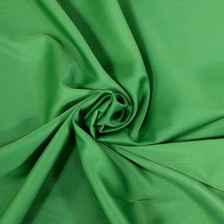 swirl of shamrock green poly duchess satin