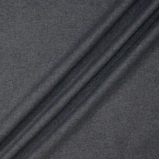 stormy grey brushed tweed upholstery fabric bunched across to show hand