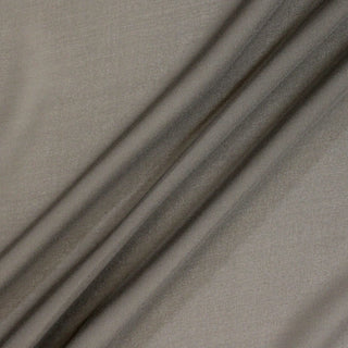 taupe colored silk chiffon with a slightly sparkly appearance to its surface. three lines arranged across it on the diagonal to show the draping quality and lightweight hand