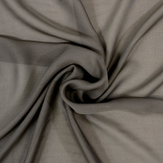 swirl of taupe colored silk chiffon fabric