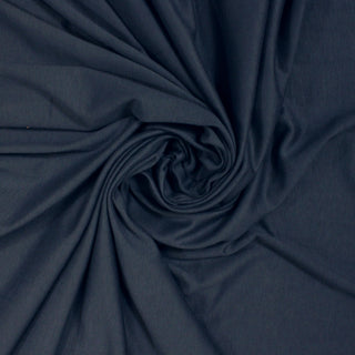 swirl of twilight blue jersey fabric