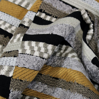 1.75 YARDS EMBROIDERED ABSTRACT NEUTRALS UPHOLSTERY