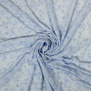 BABY BLUE FLORAL JERSEY
