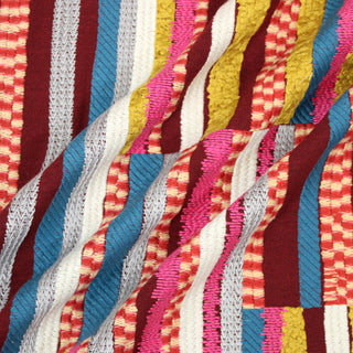 2.25 YARDS EMBROIDERED BEETROOT UPHOLSTERY