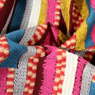 2.25 YARDS EMBROIDERED BEETROOT UPHOLSTERY