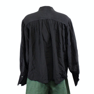 BLACK SILK BLOUSE