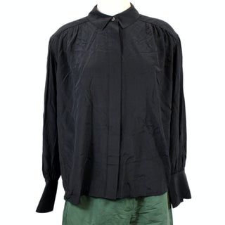 BLACK SILK BLOUSE