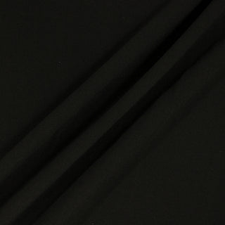 DOUBLE-WOVEN DRAPEY BLACK TWILL