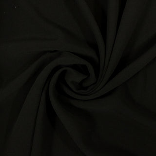 DOUBLE-WOVEN DRAPEY BLACK TWILL
