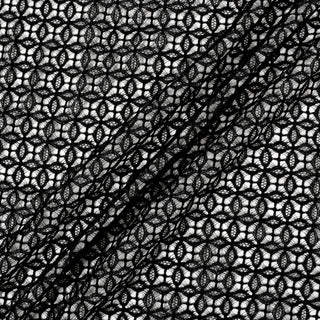 3.25 YARDS BLACK CIRCLE LACE