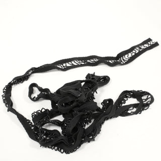 pile of black beaded trim